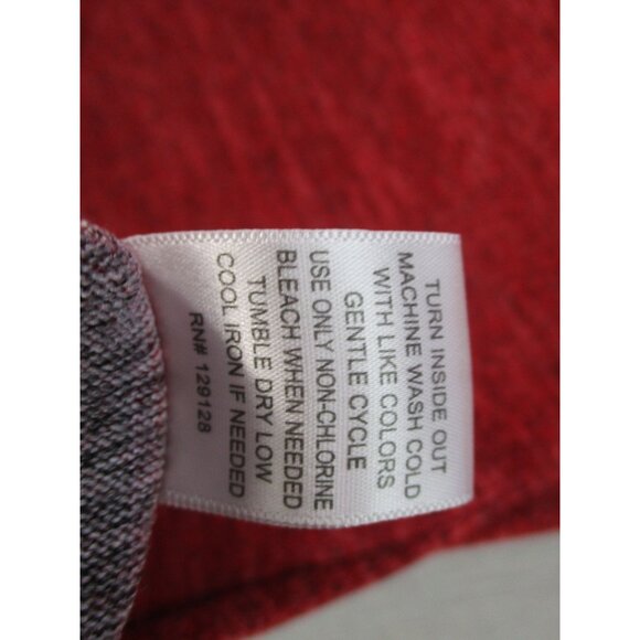 Ryan Michelle Red Plaid Trim Sweater Dress Polyester Rayon Spandex Size PM - Picture 10 of 12